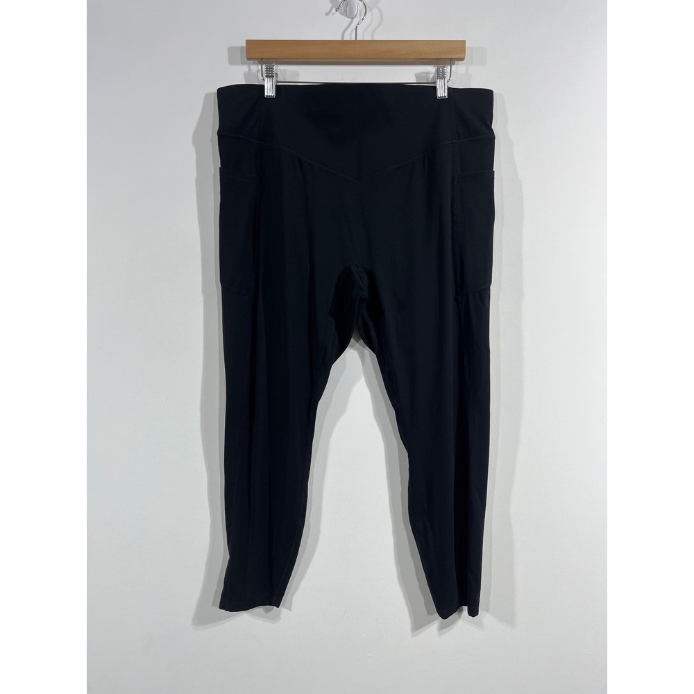 Halara Sporty Athleisure High Waisted Ruched Leggings Womens 2X 7/8 Length Gym
